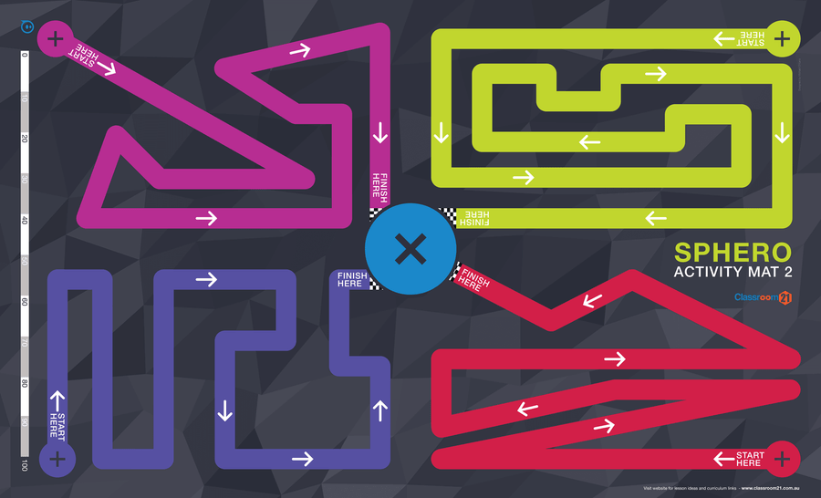 Sphero Rv Maze Sphero Activity Mat 2 - 8 Reversible Coding Mazes for STEM Education ...